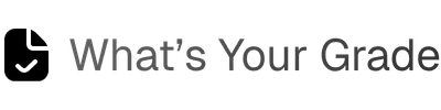 What's Your Grade logo